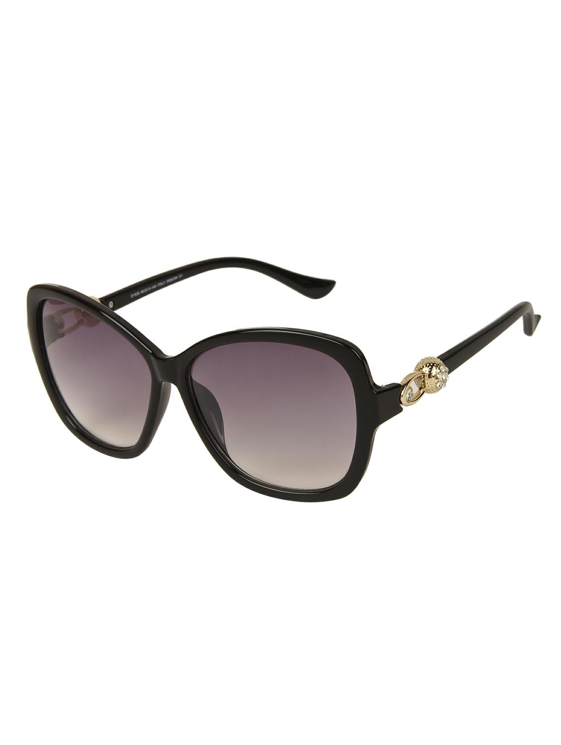 lof black oversized full rim anti-reflective coating sunglasses for women - 16903574 - Zoom Image - 2