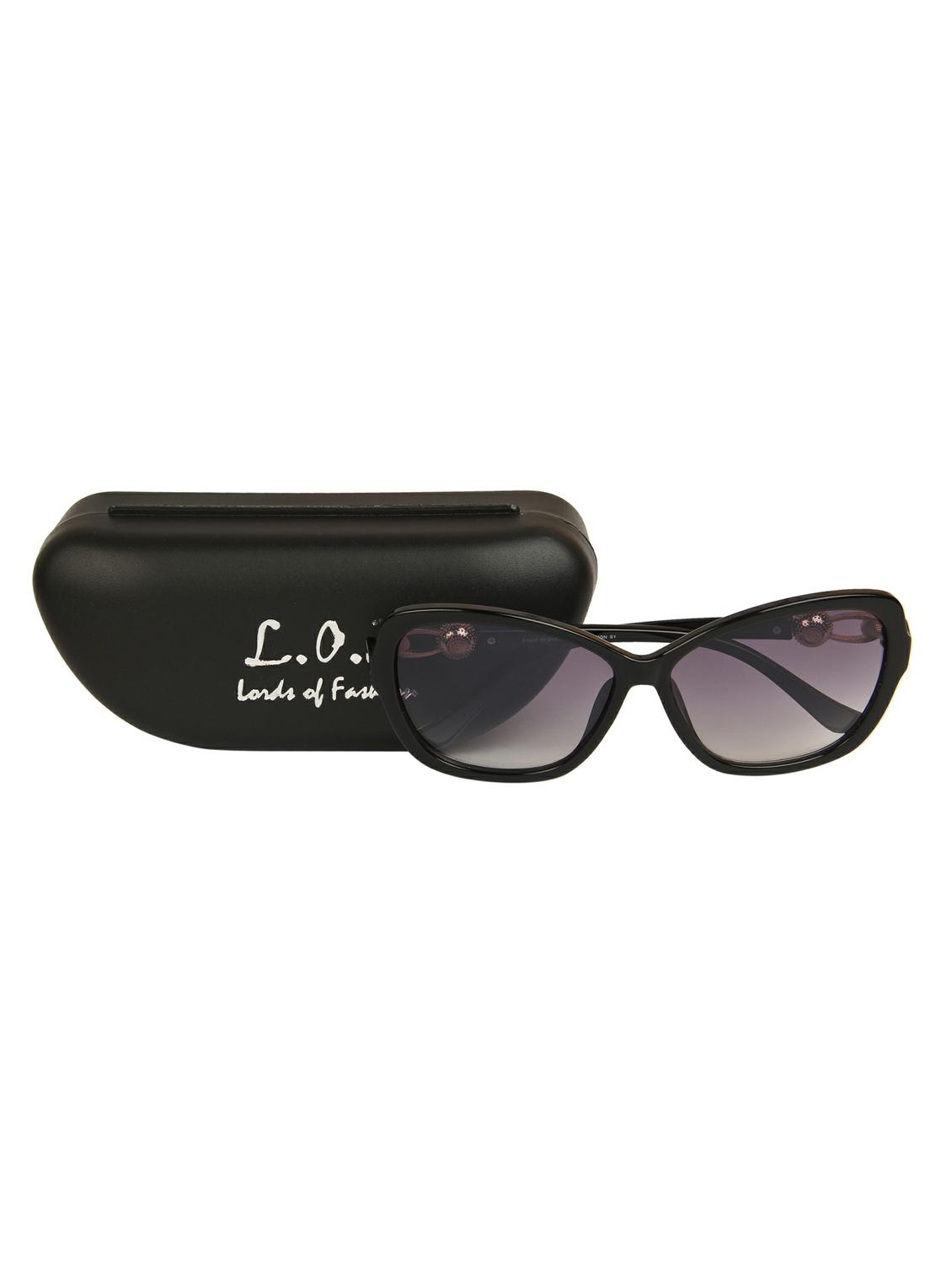 lof black oversized full rim anti-reflective coating sunglasses for women - 16903574 - Zoom Image - 5