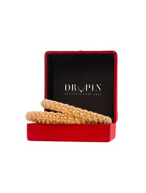 white gold tone brass bangle - 16903795 - Standard Image - 2
