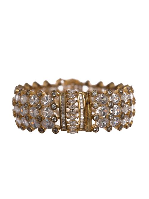 white gold tone brass bangle - 16903813 - Standard Image - 1