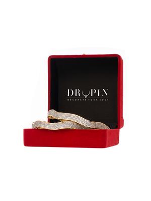 white gold tone brass bangle - 16903832 - Standard Image - 2