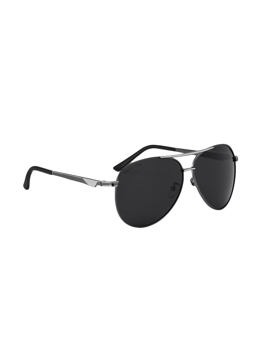 royal son hd vision polarized classic retro aviator mens unisex sunglasses -black - 16904690 - Zoom Image - 2