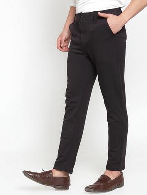 black solid chinos - 16905728 - Standard Image - 2