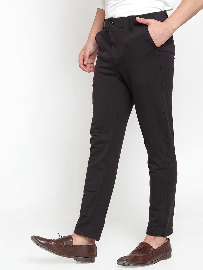 black solid chinos - 16905728 - Zoom Image - 2