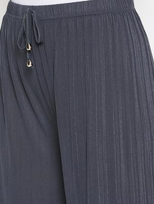 drawstring waist flared palazzo - 16906969 - Standard Image - 5
