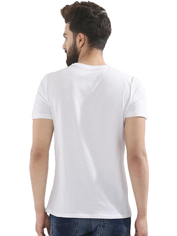 white solid t-shirt - 16907441 - Zoom Image - 2