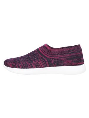 maroon slip on sports shoes - 16909409 - Standard Image - 2
