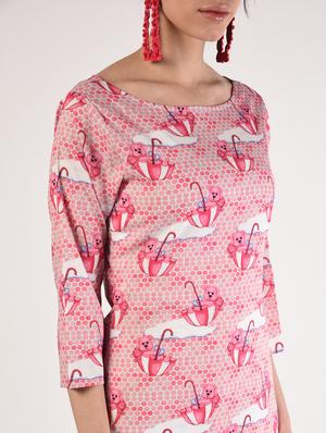 digital print straight kurta - 16911191 - Standard Image - 5