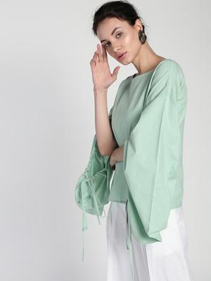 slit sleeves solid top - 16911297 - Standard Image - 2