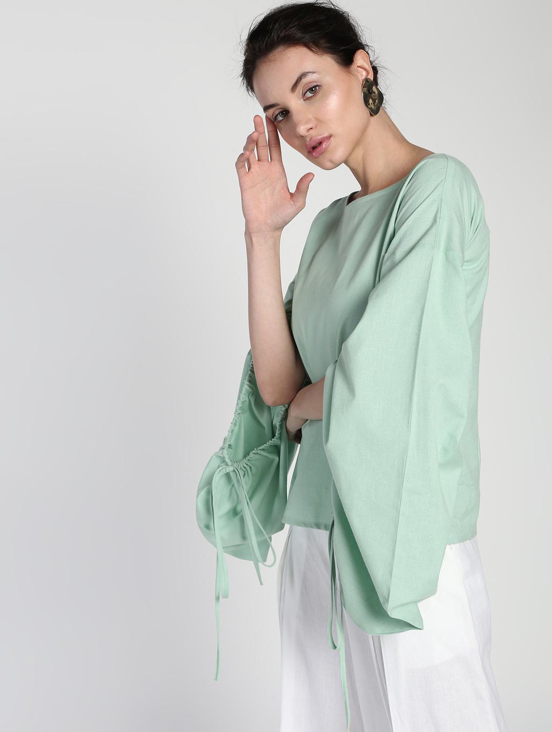 slit sleeves solid top - 16911297 - Zoom Image - 2