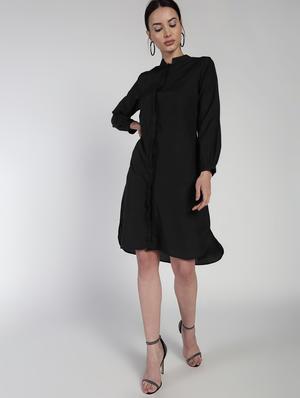 concealed placket shirt dress - 16911298 - Standard Image - 2