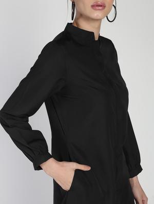 concealed placket shirt dress - 16911298 - Standard Image - 5