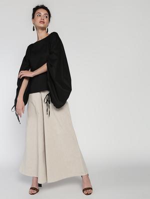 slit sleeves solid top - 16911299 - Standard Image - 2