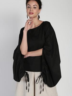 slit sleeves solid top - 16911299 - Standard Image - 5