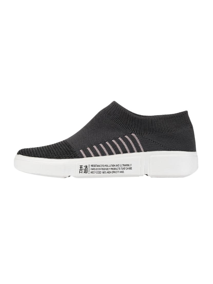 grey mesh slip on sports shoes - 16917847 - Zoom Image - 2