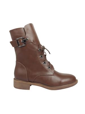 brown ankle lace up boots - 16918104 - Standard Image - 2