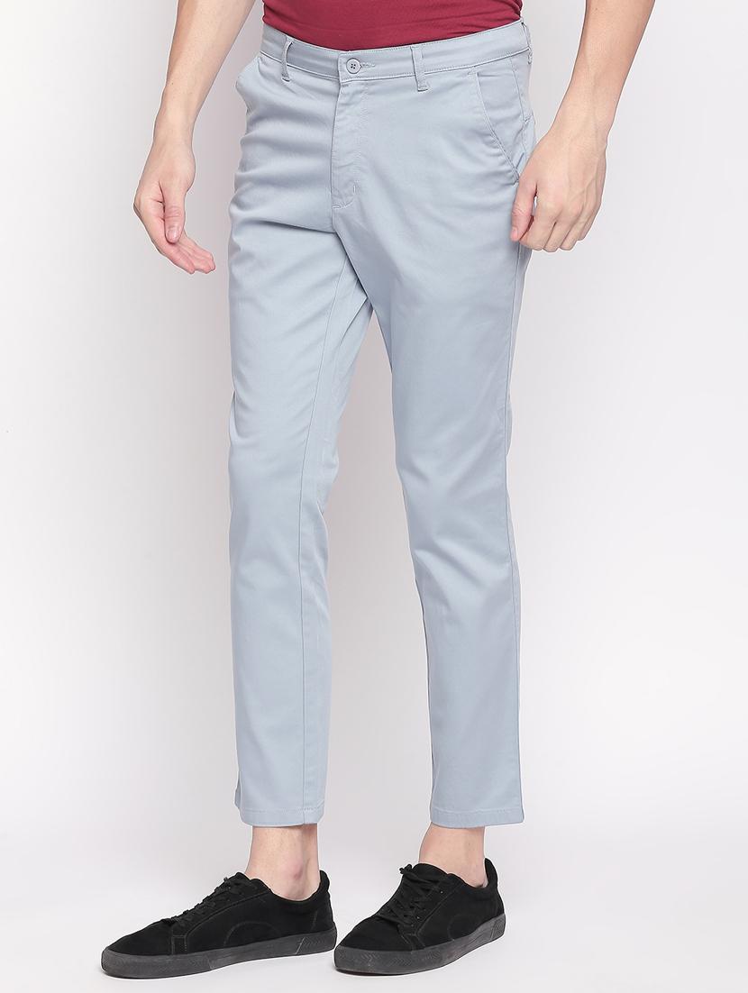 light blue solid chinos - 16920601 - Zoom Image - 2
