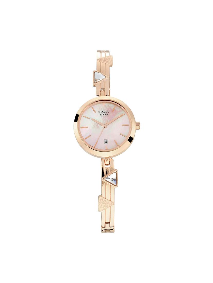 titan viva analog pink dial women's watch-2606wm04 - 16921001 - Zoom Image - 2