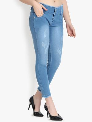 mid rise distressed jeans - 16921816 - Standard Image - 2