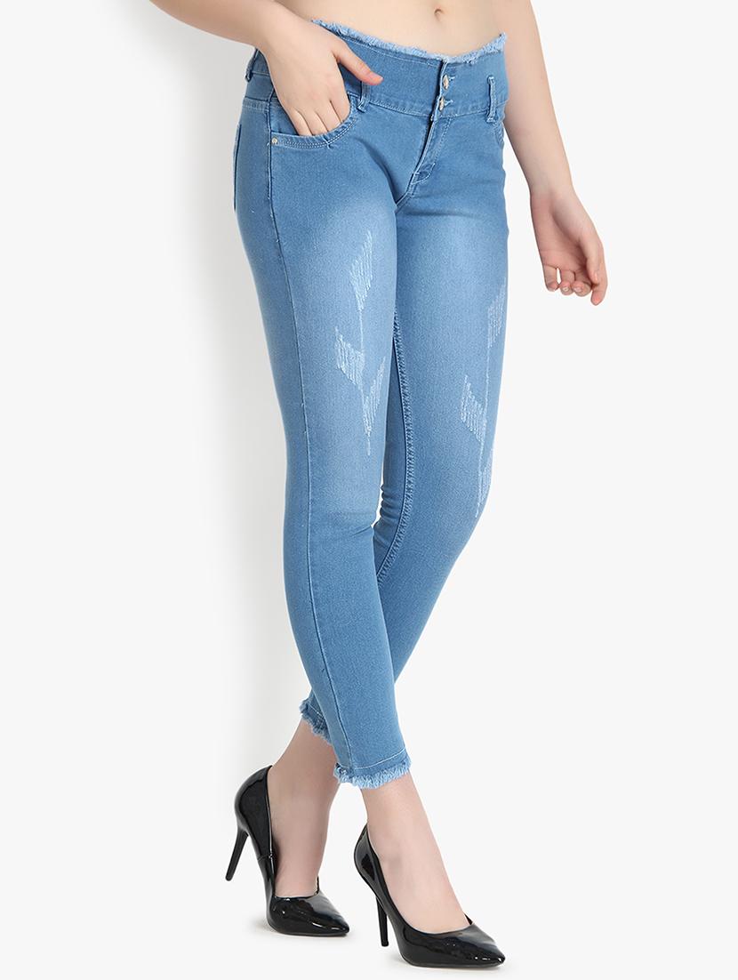 mid rise distressed jeans - 16921816 - Zoom Image - 2