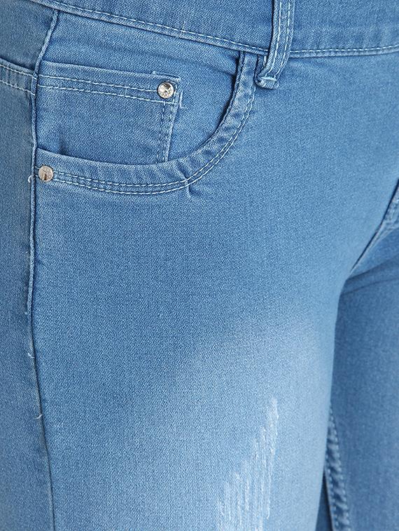 mid rise distressed jeans - 16921816 - Zoom Image - 5