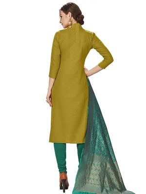 embroidered churidaar unstitched suit - 16922403 - Standard Image - 2