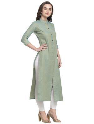 solid straight kurta - 16923476 - Standard Image - 2