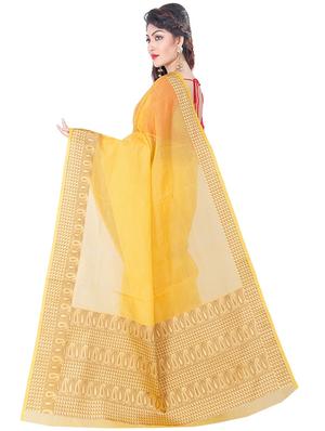 solid banarasi saree with blouse - 16924633 - Standard Image - 2