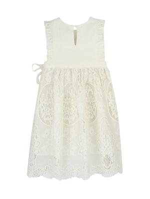 white polyester frock - 16925092 - Standard Image - 2