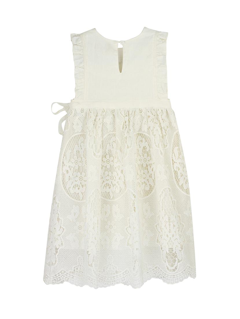 white polyester frock - 16925092 - Zoom Image - 2