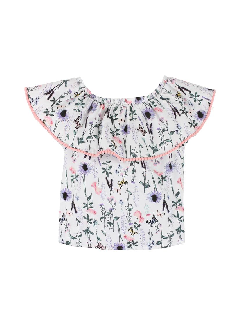 white floral top - 16925172 - Zoom Image - 2