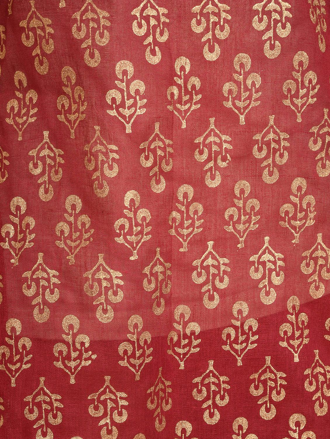block print kurta dupatta set - 16925386 - Zoom Image - 5