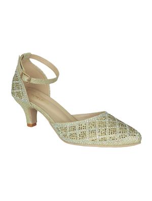 gold ankle strap sandals - 16925873 - Standard Image - 2