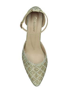 gold ankle strap sandals - 16925873 - Standard Image - 5