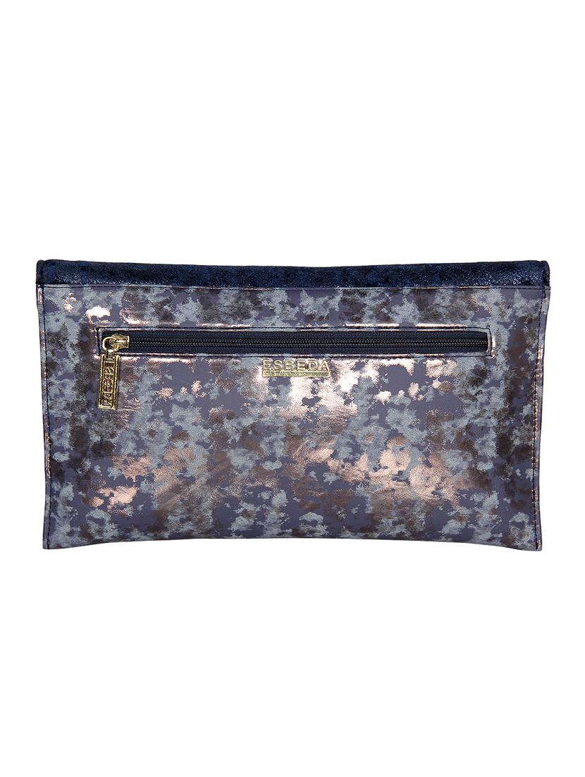 blue leatherette (pu) envelope clutch - 16928443 - Zoom Image - 2