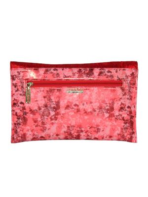 red leatherette (pu) envelope clutch - 16928445 - Standard Image - 2