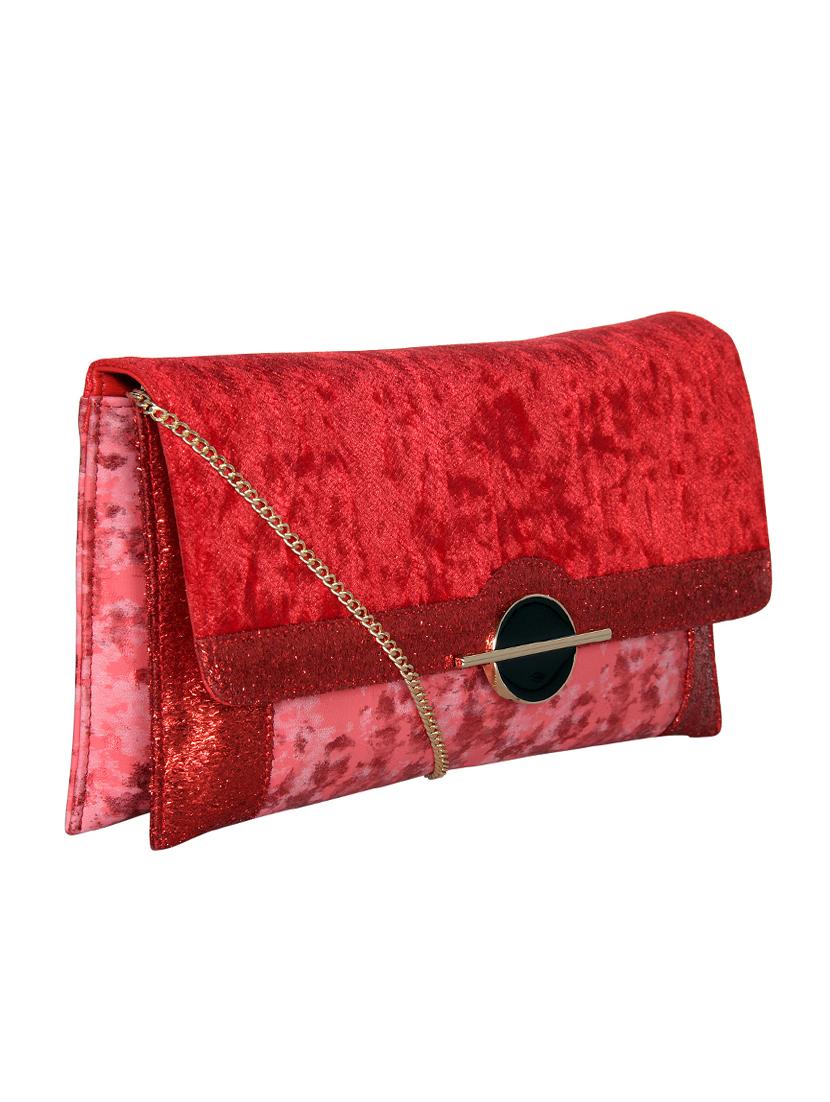 red leatherette (pu) envelope clutch - 16928445 - Zoom Image - 5