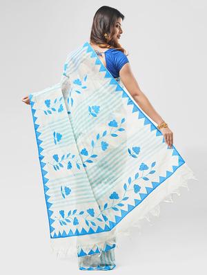 self design woven saree - 16929238 - Standard Image - 2