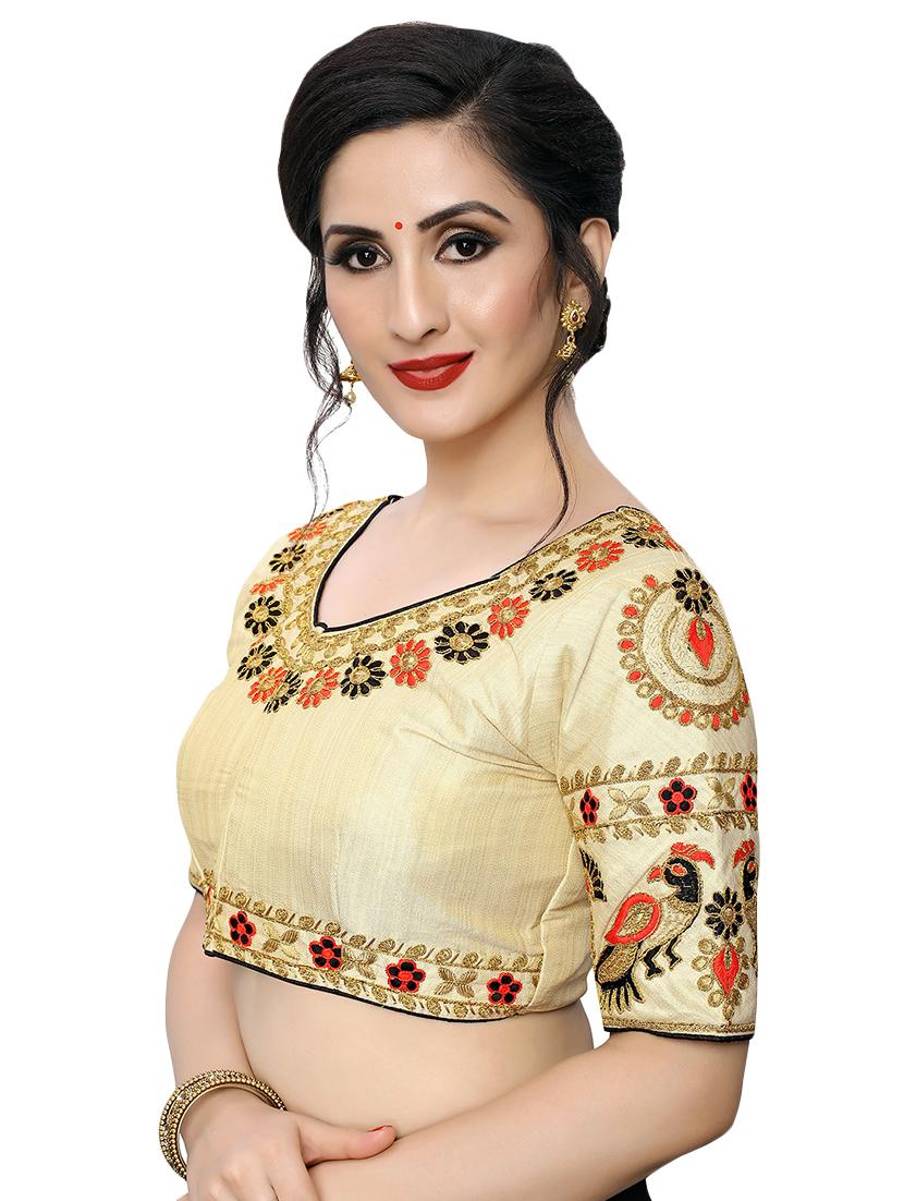 back detail embroidered blouse - 16933917 - Zoom Image - 2