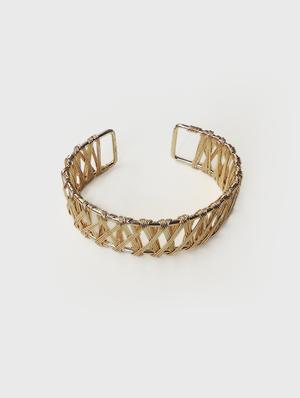 gold metal cuffs bracelet - 16934461 - Standard Image - 2