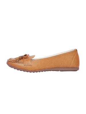 tan slip on ballerinas - 16934856 - Standard Image - 2