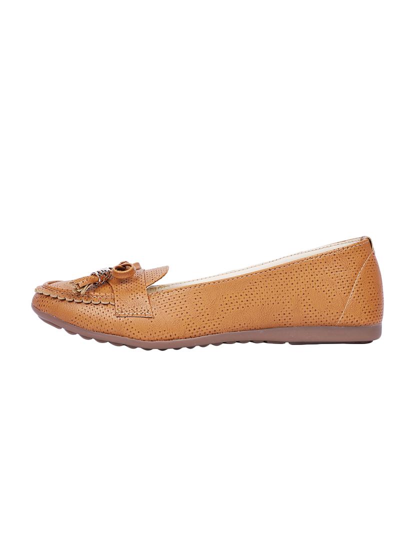 tan slip on ballerinas - 16934856 - Zoom Image - 2