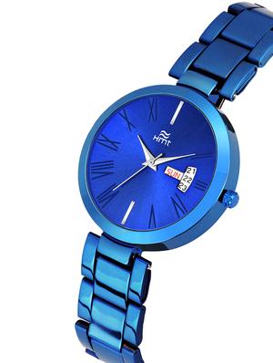 hemt date and day dial blue analogue watches for women-hm-lr25-blu-ch - 16936407 - Standard Image - 2
