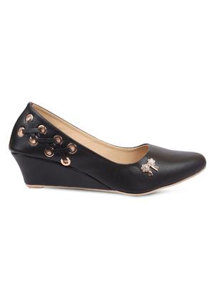 black slip on wedges - 16936800 - Standard Image - 2