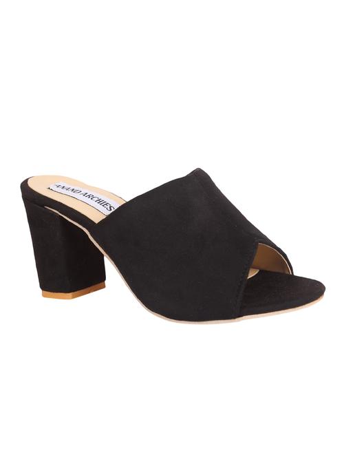black slip on sandals - 16936822 - Standard Image - 1