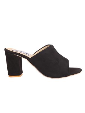 black slip on sandals - 16936822 - Standard Image - 2