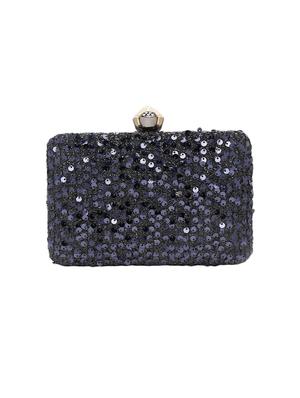 black metal box clutch - 16938765 - Standard Image - 2