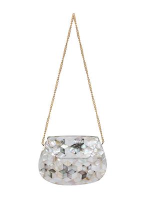 white metal box clutch - 16939311 - Standard Image - 5