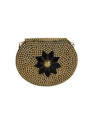 gold metal box clutch - 16939316 - Standard Image - 2
