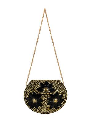 gold metal box clutch - 16939316 - Standard Image - 5